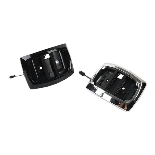 Motorcycle Rear License Plate Frame Relocation LED Light for  Electra Glide/Road Glide/Road King 2009-2023 Silver 2