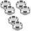 6Pcs Silver Stainless Steel Glass Shower Door Handles Round Pull Knobs 5