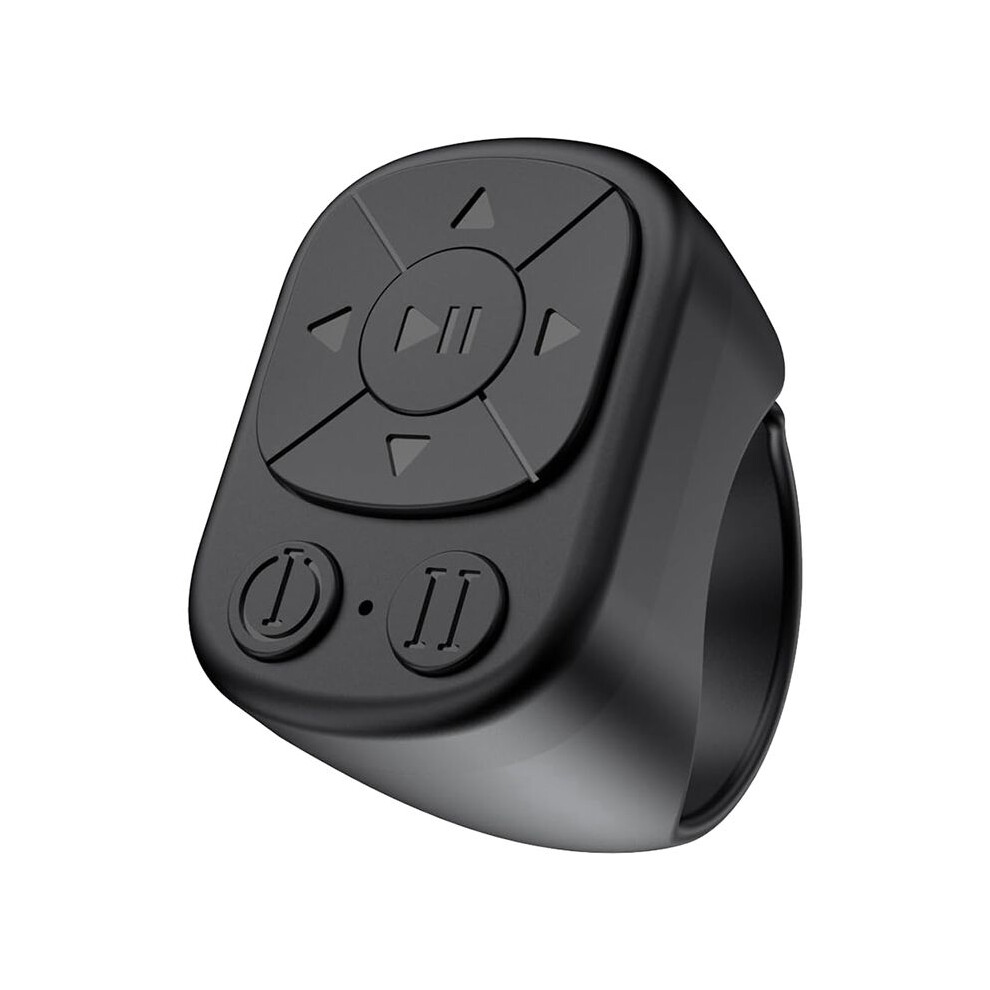 Scrolling Ring Remote Control For Tiktok, Page Turner For Smartphone,Camera Shutter Short Video Black 6032536068722