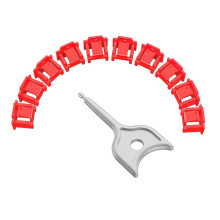 10PCS RJ45 Dust Port Cover Protector with Key for Ethernet Port LAN Router Anti Dust Network Accessories Red