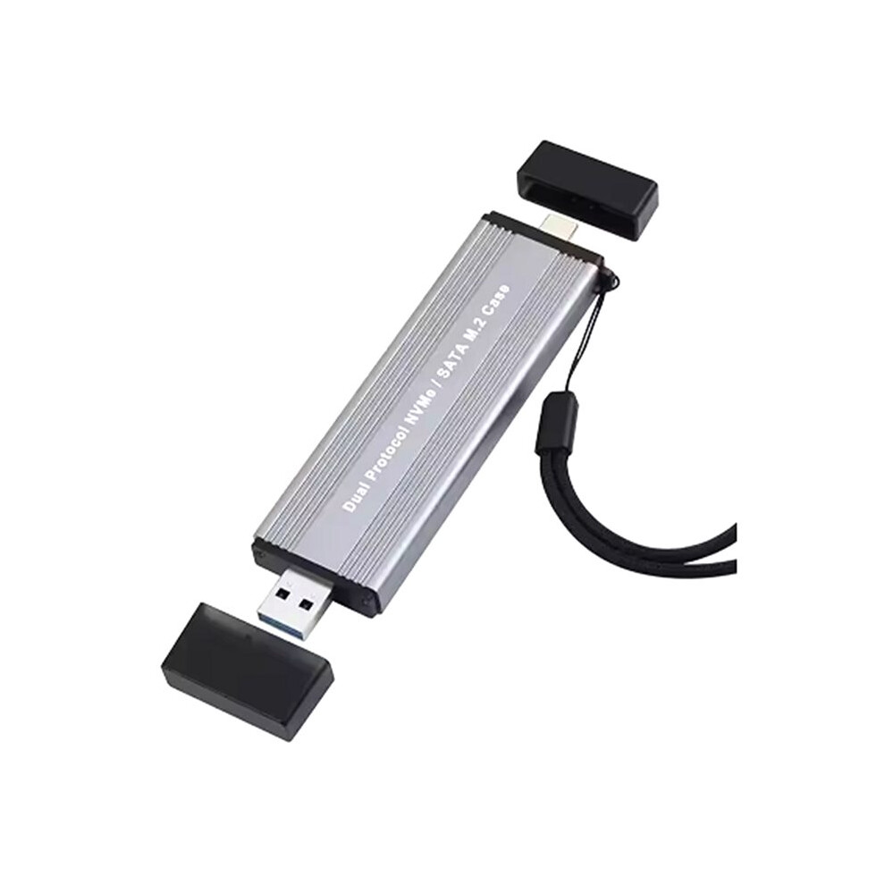 Dual Protocols M.2 Nvme Ngff Enclosure Ssd Adapter 10Gbps To Nvme External Hard Disk Box Nvme And 4713945985061