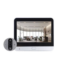 Wifi Electronic Cat'S Eye Peephole Night Vision 4.3-Inch LCD Visual Home & Outdoor Camera 1080P Digital Door Detector
