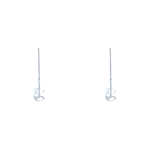 2Pièces Bras Mélangeur En Acier Pour Usage Mécanique Argent 1