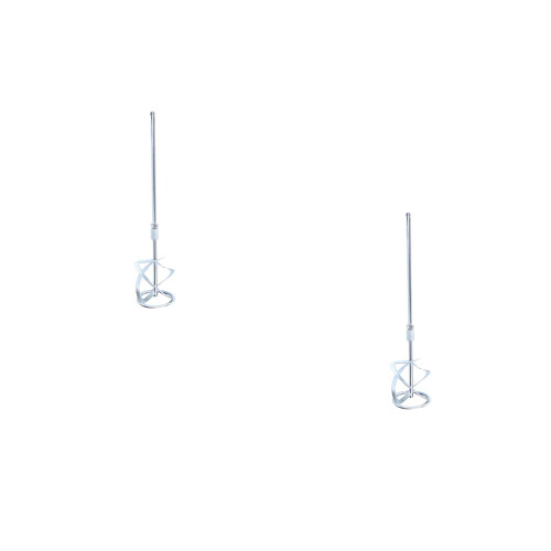 2Pièces Bras Mélangeur En Acier Pour Usage Mécanique Argent 2
