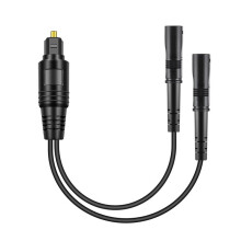 Optical Audio Cable Splitter 1 in 2 Out, Toslink Digital Fiber Audio Splitter 1 Male Input 2 Female Output