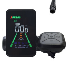 L5 Mountain E-Bike LCD Display Meter 24V/36V/48V/60V UART Type C Electric Scooter LCD Meter Speedometer 6PIN