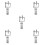 5Pcs Durable Car Throttle Controller Pedal Assist Device Silver 5
