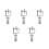 5Pcs Durable Car Throttle Controller Pedal Assist Device Silver 6