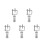 5Pcs Durable Car Throttle Controller Pedal Assist Device Silver 10