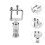 5Pcs Durable Car Throttle Controller Pedal Assist Device Silver 11