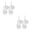 8Pcs Durable Plastic Metal Wheels for Smooth Movement Kit 4