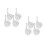 8Pcs Durable Plastic Metal Wheels for Smooth Movement Kit 5