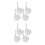8Pcs Durable Plastic Metal Wheels for Smooth Movement Kit 9
