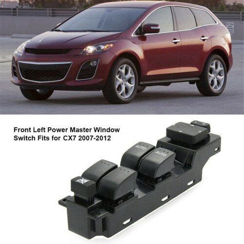 Power Window Master Control  Fit for 2007-2012  CX7 Front Left Drivers Side Replacement Part GS3L-66-350 2