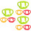 9Pcs Silicone Bottle Handles Soft Comfortable Grip 8