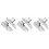 6Pcs Durable Stainless Steel Corner Trowels Efficient Plastering Tools 6