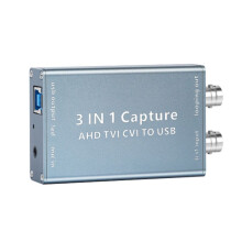 AHD Video Capture Card TVI CVI to USB 3.0 Video Card 1080P 60fps Video Record Box for Live Streaming TVI CVI Video Card