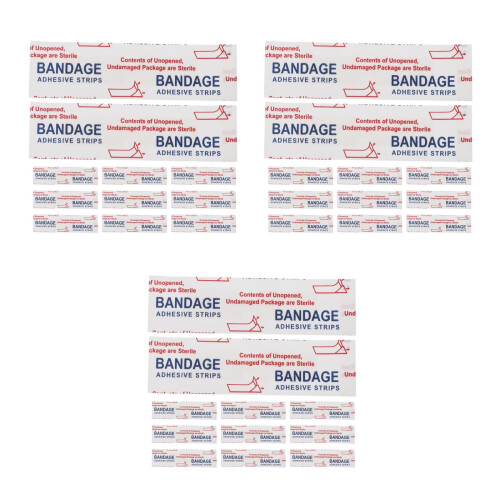 150Pcs Breathable Stretchable White Bandage Strips for Wound Closure 2