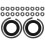 60Sets Socket Retaining Rings Metal Rubber Multi Color for Wrench Use 3