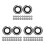 60Sets Socket Retaining Rings Metal Rubber Multi Color for Wrench Use 4