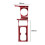 8Pcs for   06-11 Red Carbon Fiber Automatic Gear Shift Cover Trim Set 9