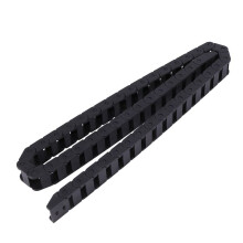 6 Pcs 10 x 20mm 1M Open  Both Side Plastic Towline Cable Drag Chain