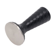 Pressino per caffè in acciaio inox con base piatta