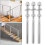 20Pack Threaded Terminal Stud Stainless T316 Marine Grade Stud End Fitting Terminal for 3/16 Inch Cable Deck Railing Hand Swage 5