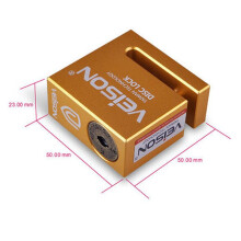 2X VEISON 6mm Blocco Freno Un Disco Moto Sicurezza Motocicletta Antifurto Bicicletta Impermeabile Acciaio Inossidabile Blocco di Sicurezza - Oro
