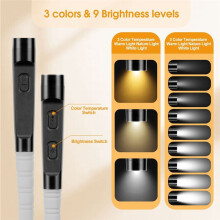 LED-Halsbuchleuchte, Tragbare LED-Camping-Leselampe, Vielseitige Leuchte, Silikonarme, Nackenleuchten, Leselampe