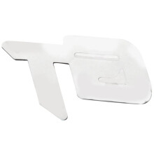 2X 3D -Logotyp Bildekal Modedekor för Bildekor för  Mustang Focus 2 3 Fiesta Ranger Mondeo Mk2 Röd+Silver