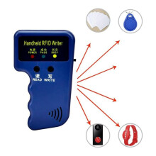 125KHz Proximity ID Duplicator for HID, AWID, ParadoxCards/Keyfobs, Handheld RFID Writer, 5 Writable Key Fobs A