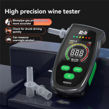 Digital Alcohol Breath Tester Handheld LCD Screen Alcohol Detector High Accuracy Breathalyzer Portable Alcotest Device