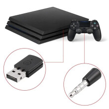 Headset Headphone Wireless 5.0 Compatible Adapter USB Transmitter VF Receiver for PS4 / PS5 PC Audio Adapter Converter