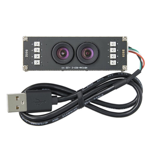 2MP 1080P Dual Camera Module for Face Recognition with 850nm IR Light for Liveness Detection Face Recognition Detection 2