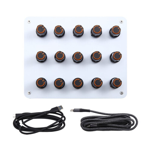 15 Knob Knobs, Custom CC Information Volume, USB-C Interface, Music Host Software, MIDI Controller 1