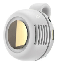 Waist-Hanging Charging Fan Waist-Clip Cyclone Fan Portable USB Charging Fan Lazy Clip- Small Cyclone Fan White