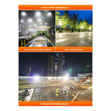LED Flood Light, Outdoor Spotlight, Efficient Pearl Point Floodlight, Wall Street Lamp, Garden Lighting,6500K,50W