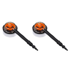 2X Spazzola Rotonda Rotante per  /K3/K4/K5/K6/K7, Idropulitrice Ad Alta Pressione, Spazzola Rigida per Lavaggio Ad Acqua