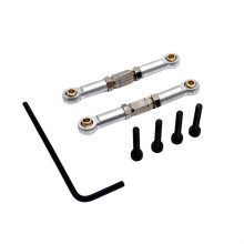 RC Car Upgrade Adjustable Steering Tie Rod Kit for UDIRC 1/16 GR UD M16 RC Car Accessories Silver