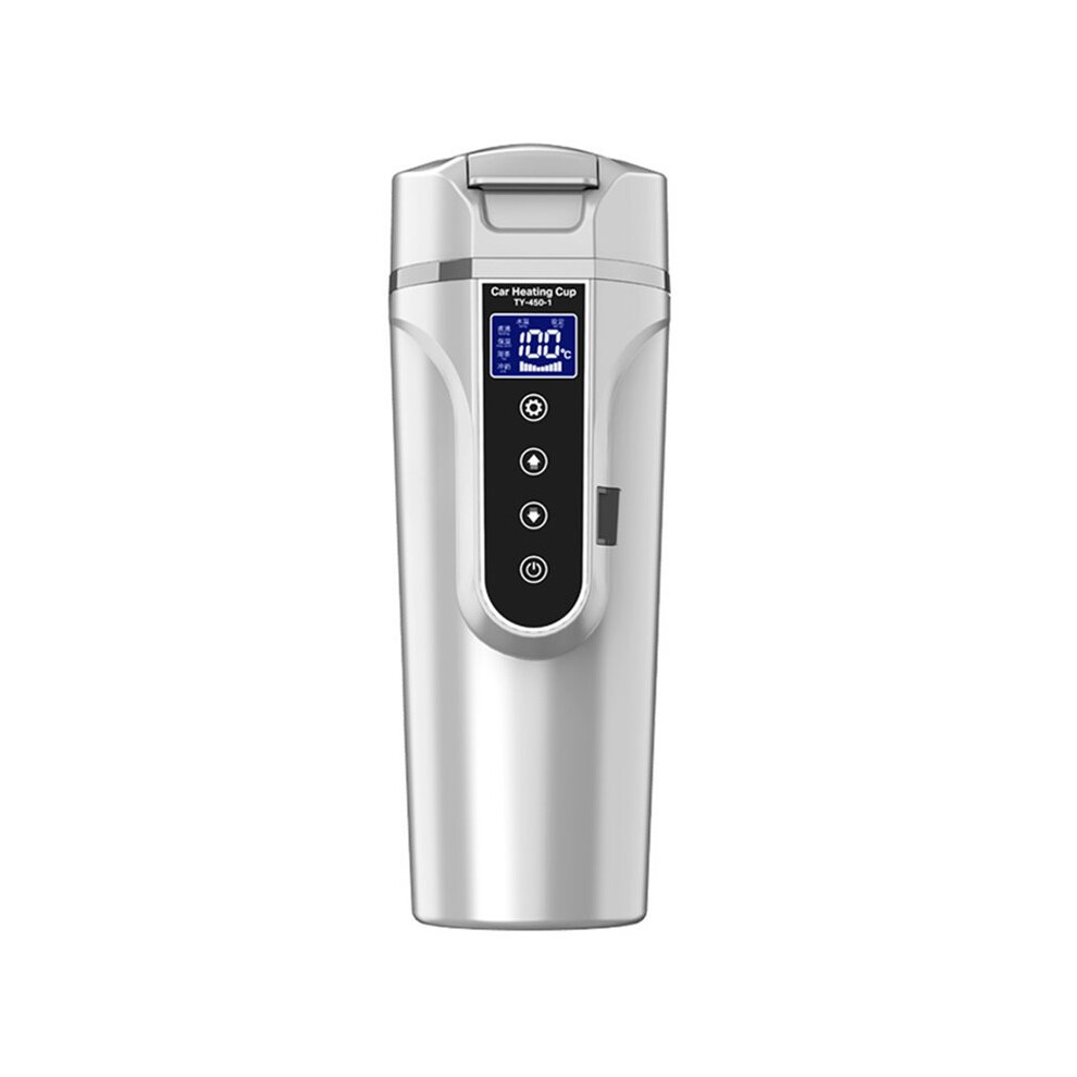 450Ml Electric Heating Cup For Cars 12V/24V Portable Electric Kettle Lcd Touch Display Car Bottle B 4711801868084
