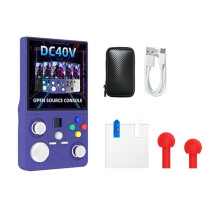 Console de Jogos Portátil Retrô DC40V com Tela IPS de 3,5 Polegadas, 64 GB de Armazenamento e Suporte para Mais de 30 Emuladores A