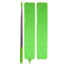 Retractable Dust Cleaner for Under Appliances, Flat Duster with Telescopic Pole