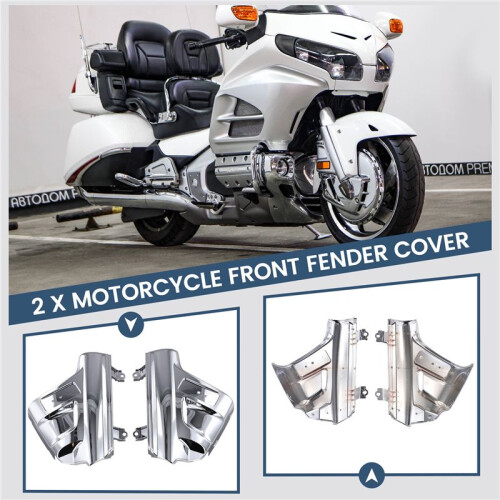 Motorcycle  Cover Front Fork Cover Chrome for  Gold Wing GL1800 2001-2011 Front Fork  Guard 2