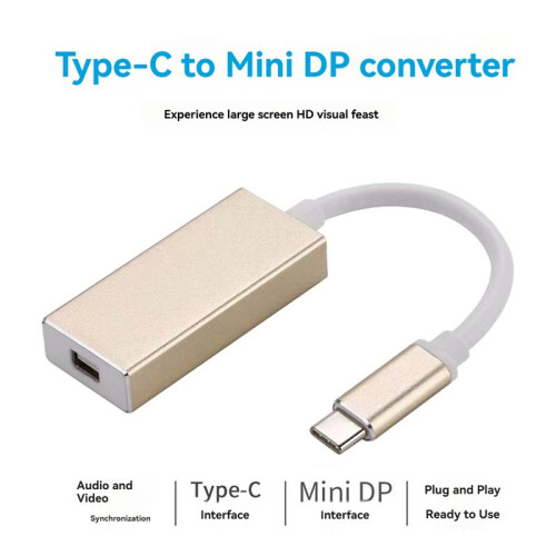 4K 60HZ Type-c to  DP Adapter Cable Laptap Computer Cellphone Cast Display Panel Cable For  Laptop PC TV 1