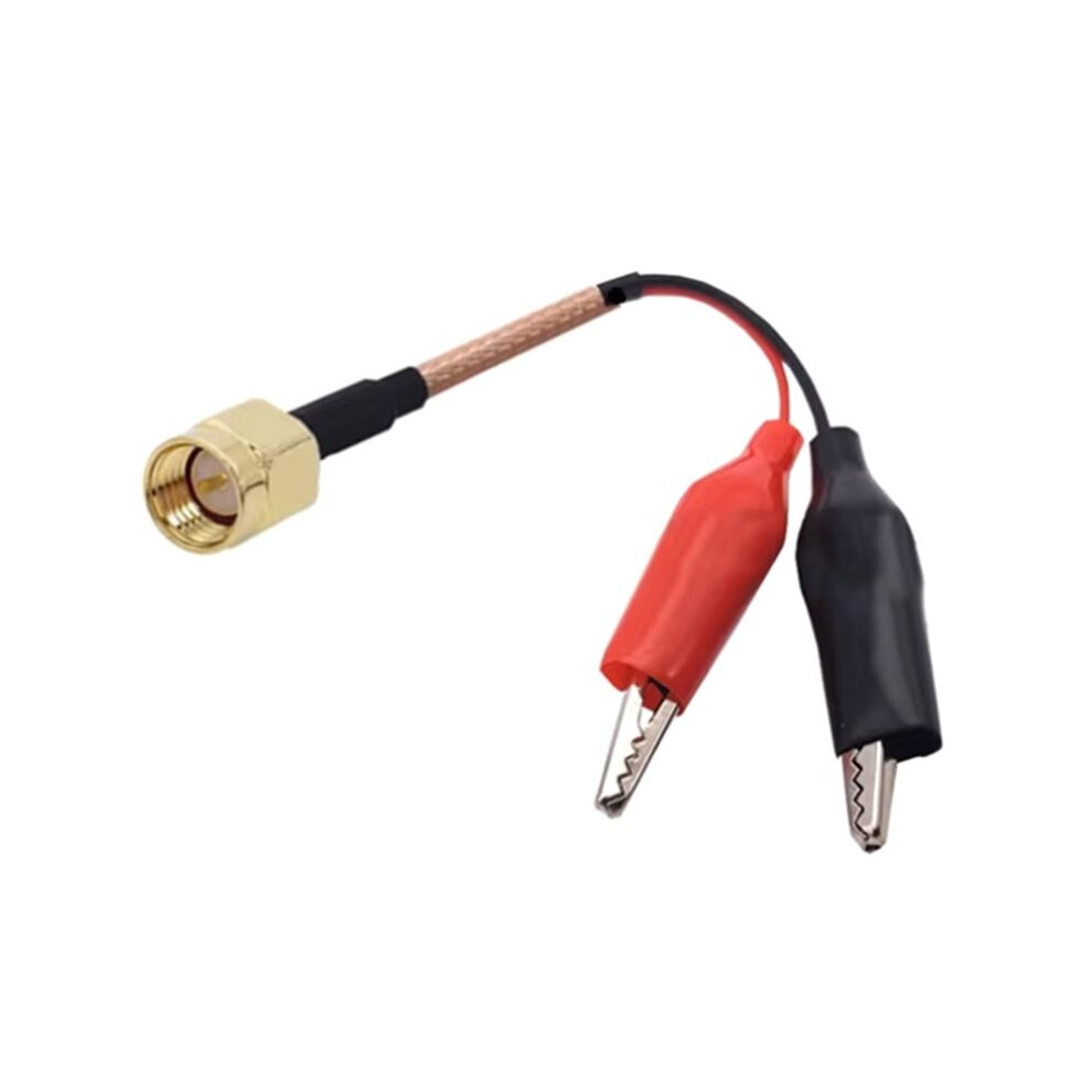 Sma Male To Dual Alligator Clip Test Cable Rg316 Coaxial Flexible Use For Testing Length 30Cm 6031279249207
