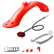 Compatible with M365 /M365 Pro Comprehensive Rear Mudguard Kit Electric Scooters Scooter Accessories:Brake Light,Mud Guard, B