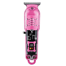 Tondeuse à Cheveux Électrique Transparente, Professionnelle, Rechargeable par USB, pour Hommes (Cadeau Idéal) E