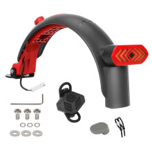 ULIP Garde-Boue avec Feu Arrière Clignotant, Protection Anti-Éclaboussures pour Pneus, Pièces de Garde-Boue pour Scooters pour M365 Pro 1S Mi3,