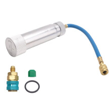 Inyector de Aceite de 2 Oz, Inyector de Refrigerante, Conector SAE de 1/4 de Pulgada, 2 Oz para R134A, R410A, R22, R12, Accesorios para Automóviles